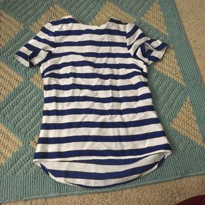 H&M blue and white striped short sleeve.
